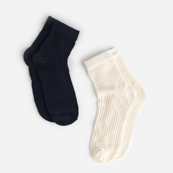 Madewell Accessories - Madewell Two-Pack Pointelle Ankle Socks